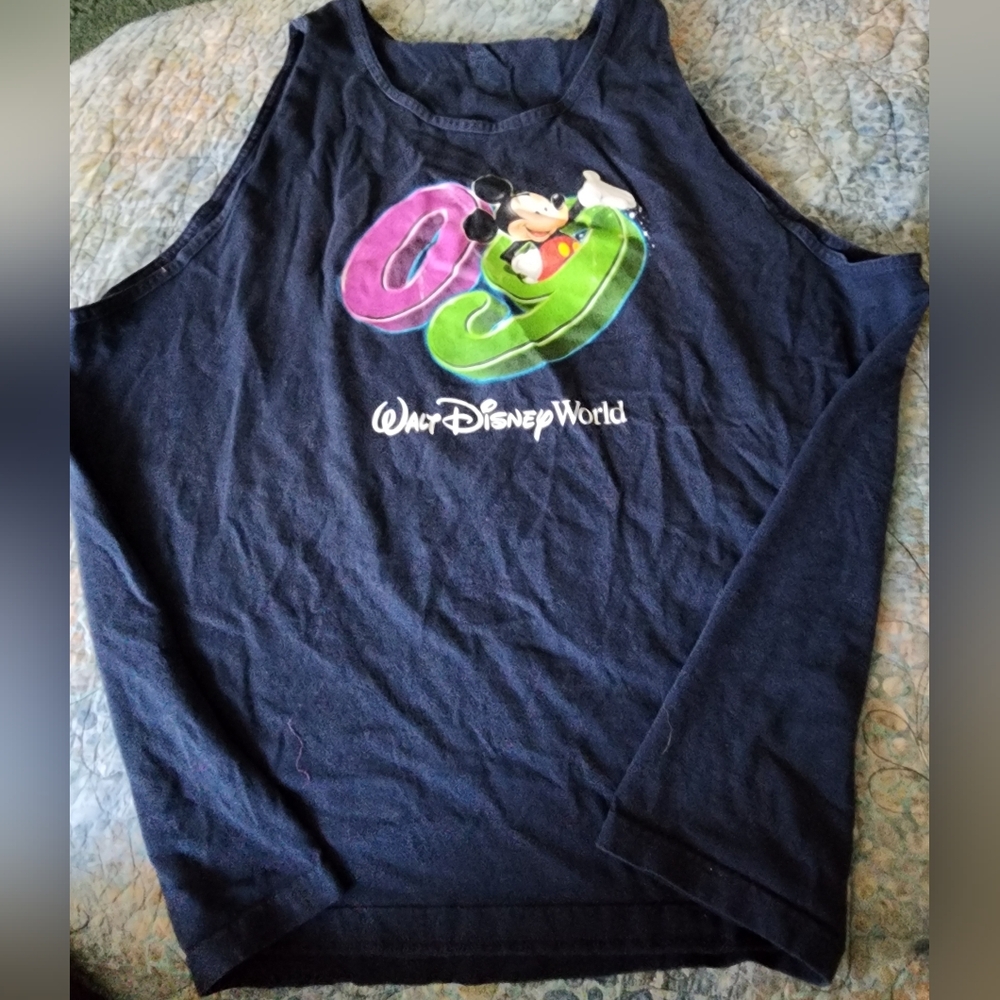 Plus Size Women's Disney World Adult Navy Tank Top